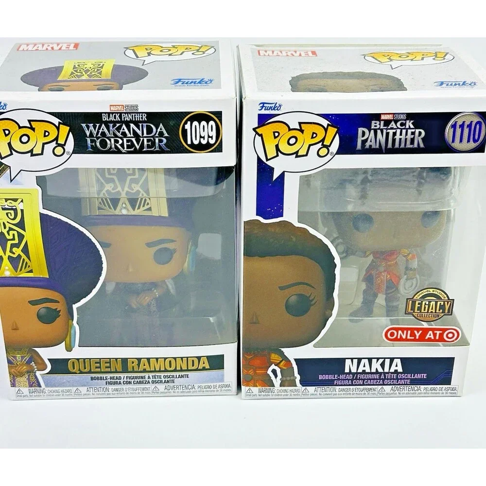 Funko Pop Lot of 4 Black Panther Wakanda Forever Queen Ramonda Nakia M’Baku NIB